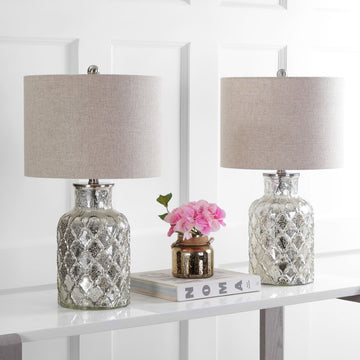 Alvord 24.5" LED Glass Table Lamp - JONATHAN Y